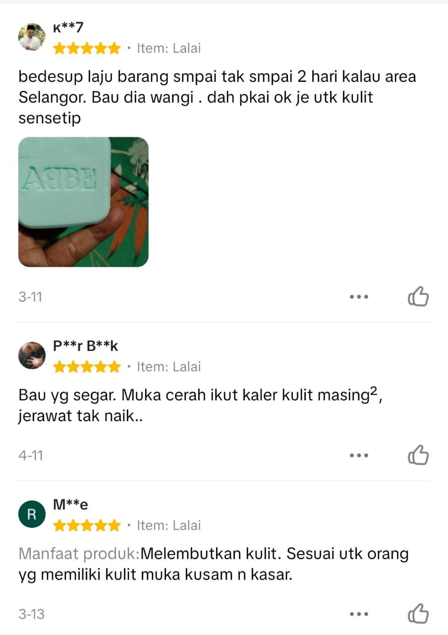 Mesej WhatsApp customer ABBE
