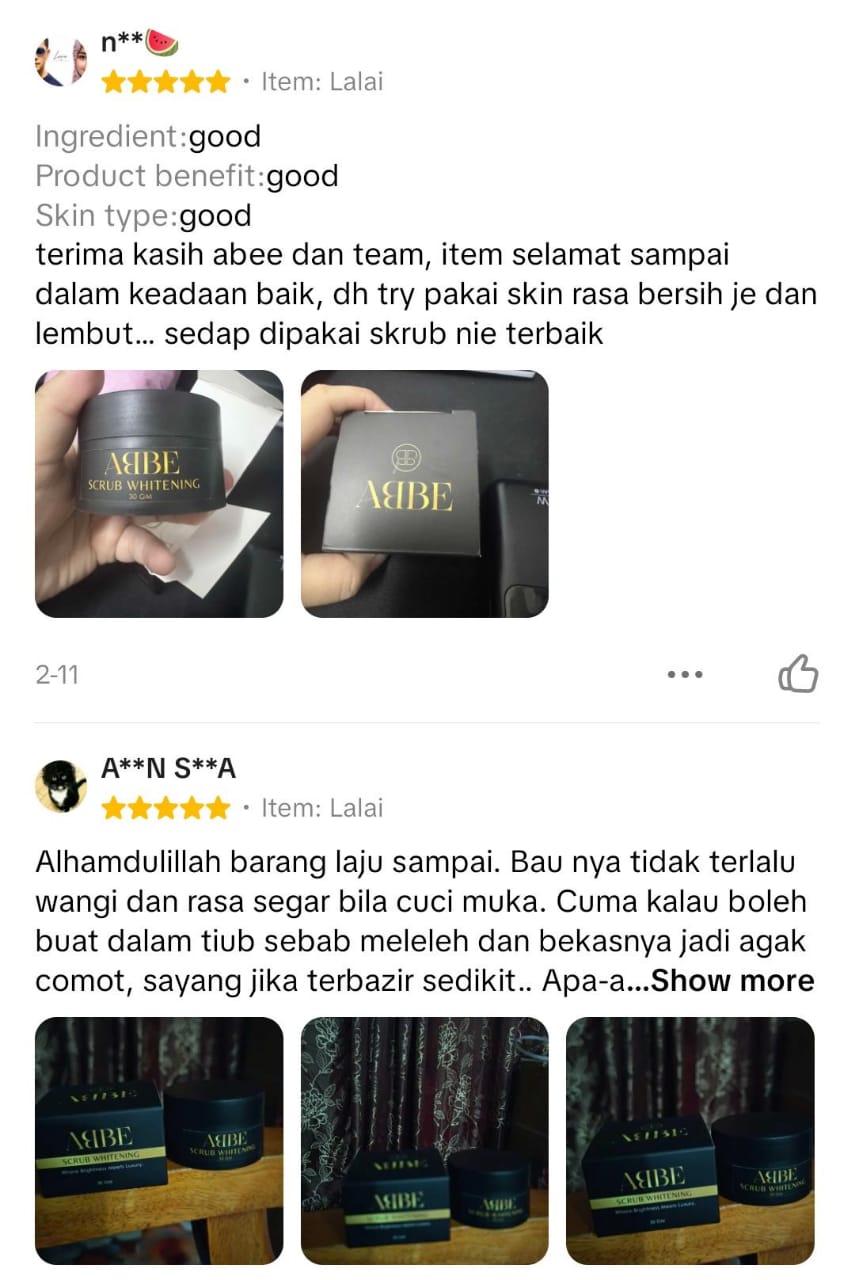 Mesej WhatsApp customer ABBE